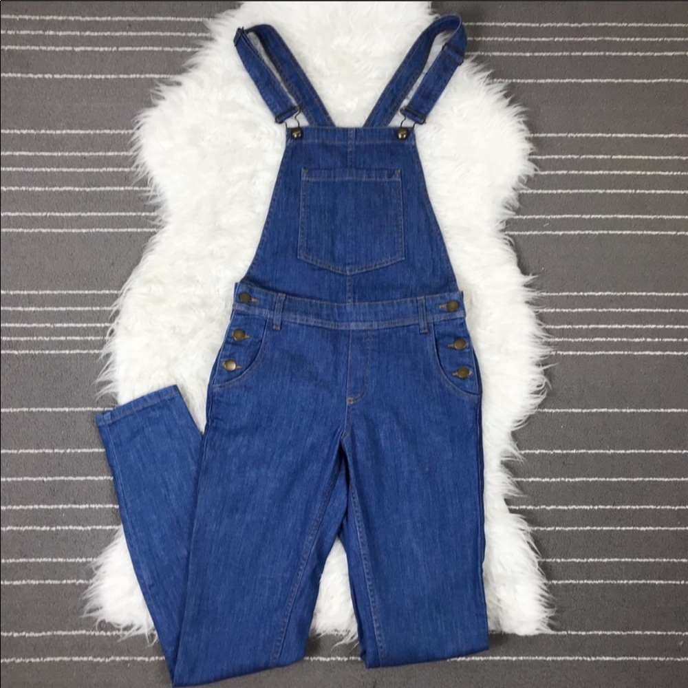 Sezane denim overalls